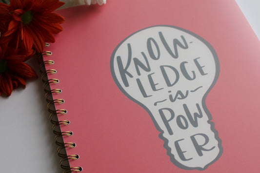Knowledge is Power notebook collection from Do Good Paper Co.