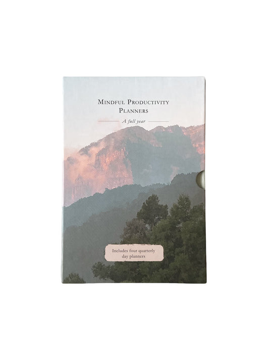 Boxed Set of Mindful Productivity Planners - 4 quarterly day planners