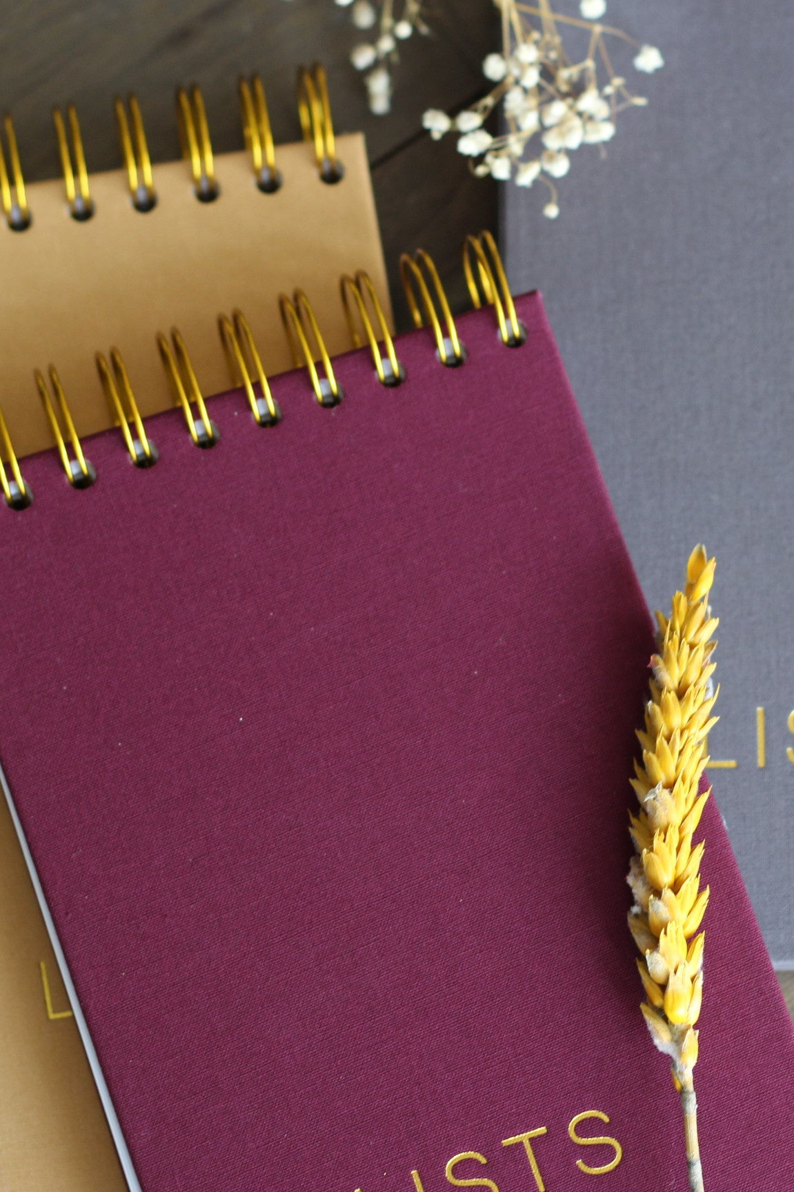 LISTS Spiral Notepad - Plum