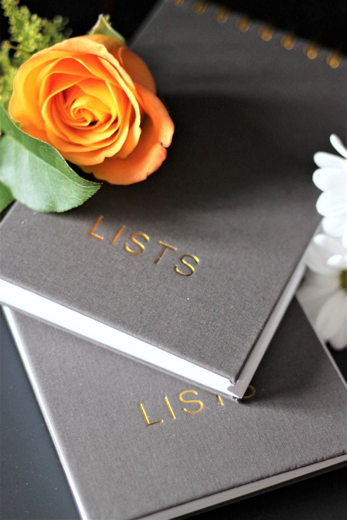 LISTS Spiral Notepad - Dark Grey