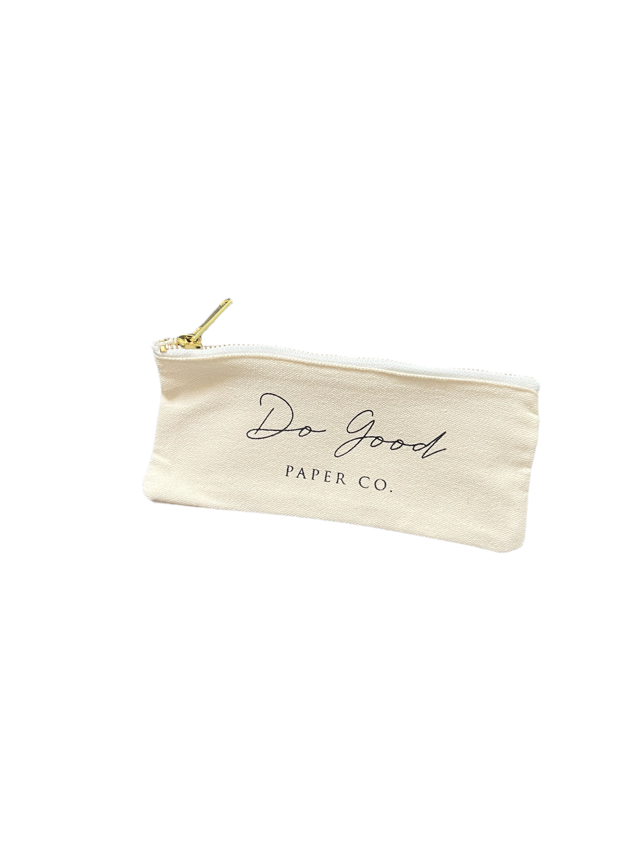 White canvas pencil case hot sale