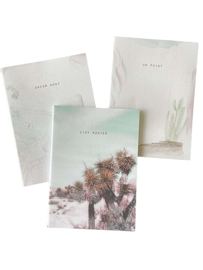 Set of 3 small notebooks by Do Good Paper Co., Canadian small business
