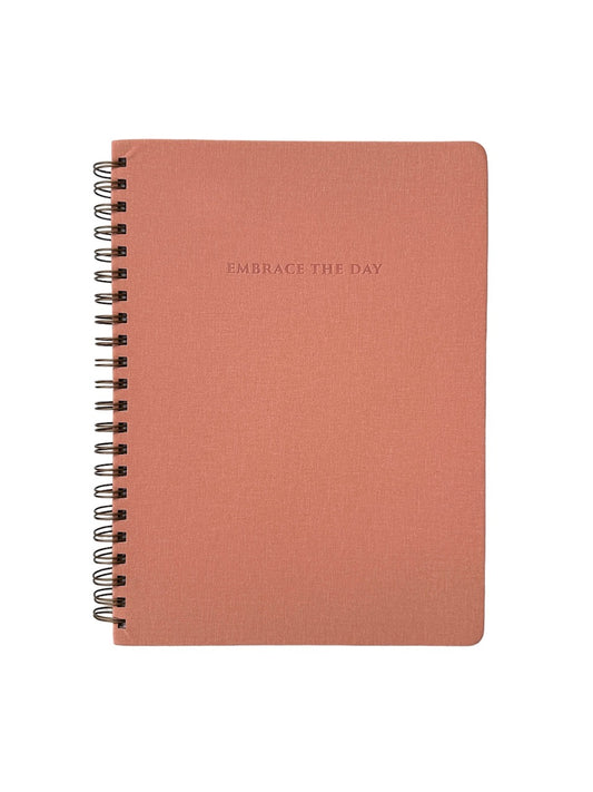 Large Spiral Notebook - Embrace the Day