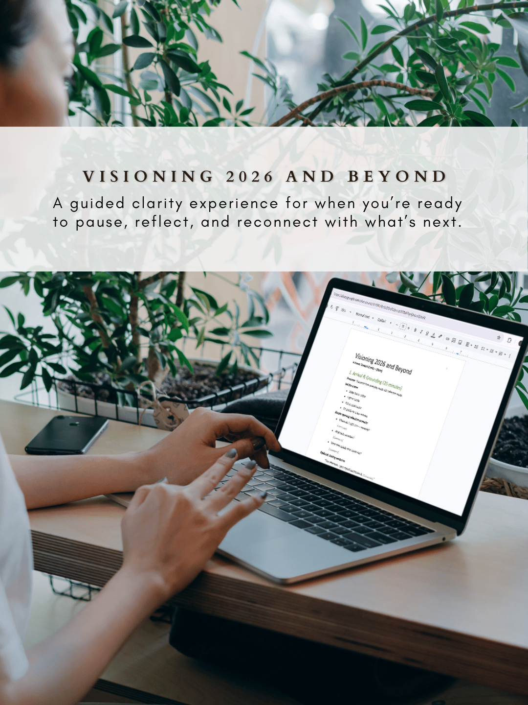 Visioning 2026 and Beyond - Agenda and Digital Workbook (floral)