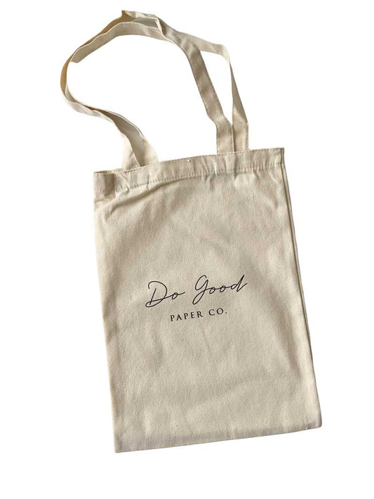 Canvas tote bag by Do Good Paper Co.