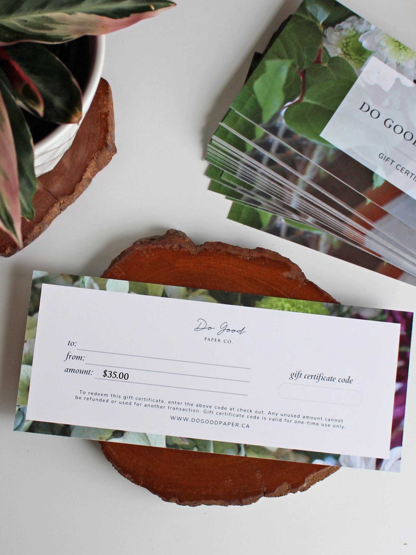 Do Good Paper Co. gift certificate - Thirty-five dollars ($35) for paper stationery goods