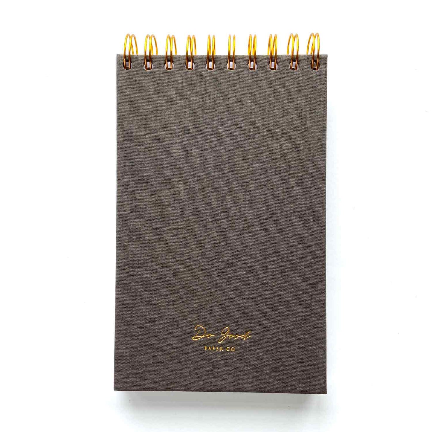 LISTS Notepad in grey, by Do Good Paper Co., back
