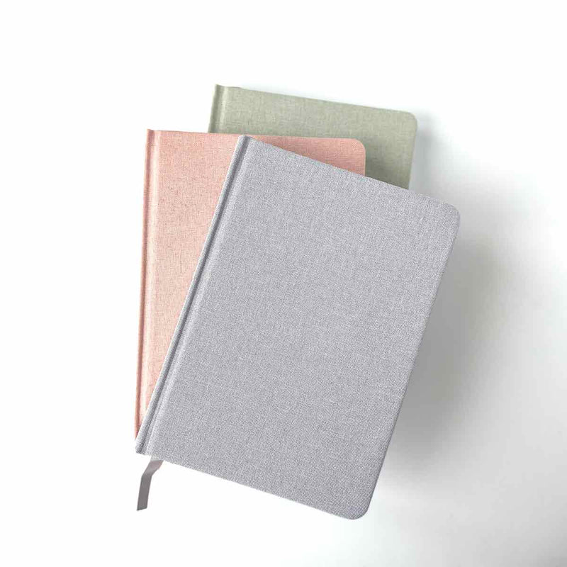 Linen Diary - Grey (Clearance)