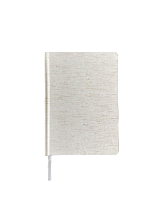 Linen Diary with lined paper, birch color from Woodlands notebook collection