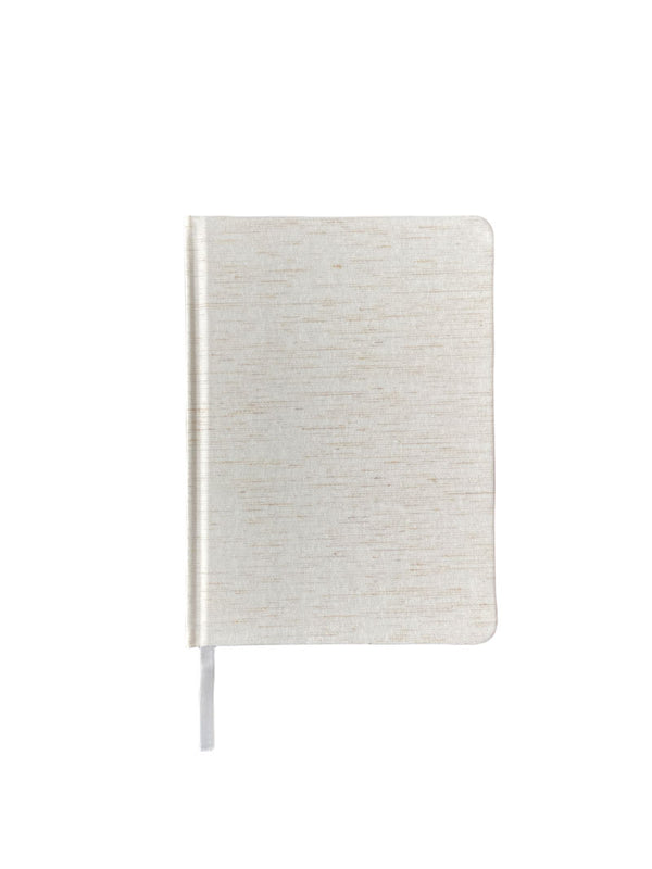 Linen Diary with lined paper, birch color from Woodlands notebook collection