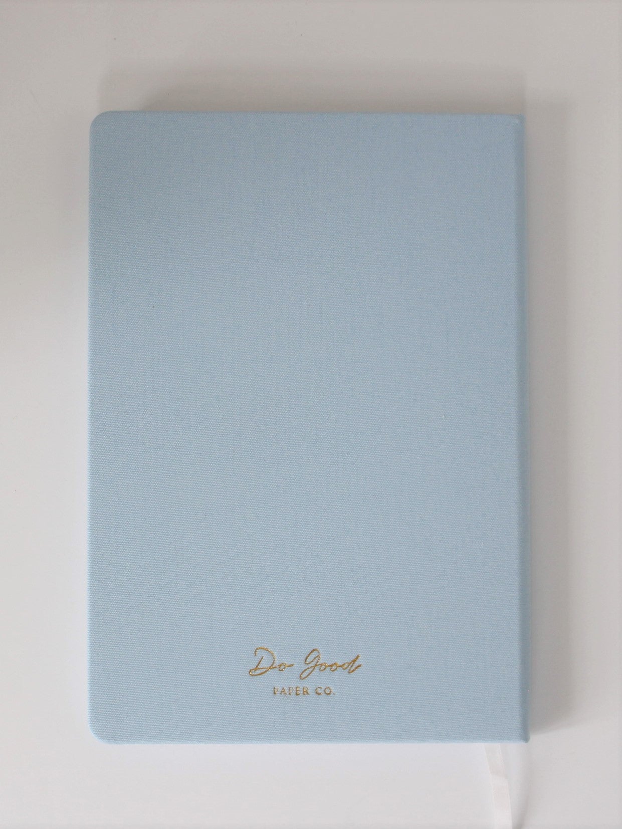 Linen Journal in light blue "This beautiful life" - back cover