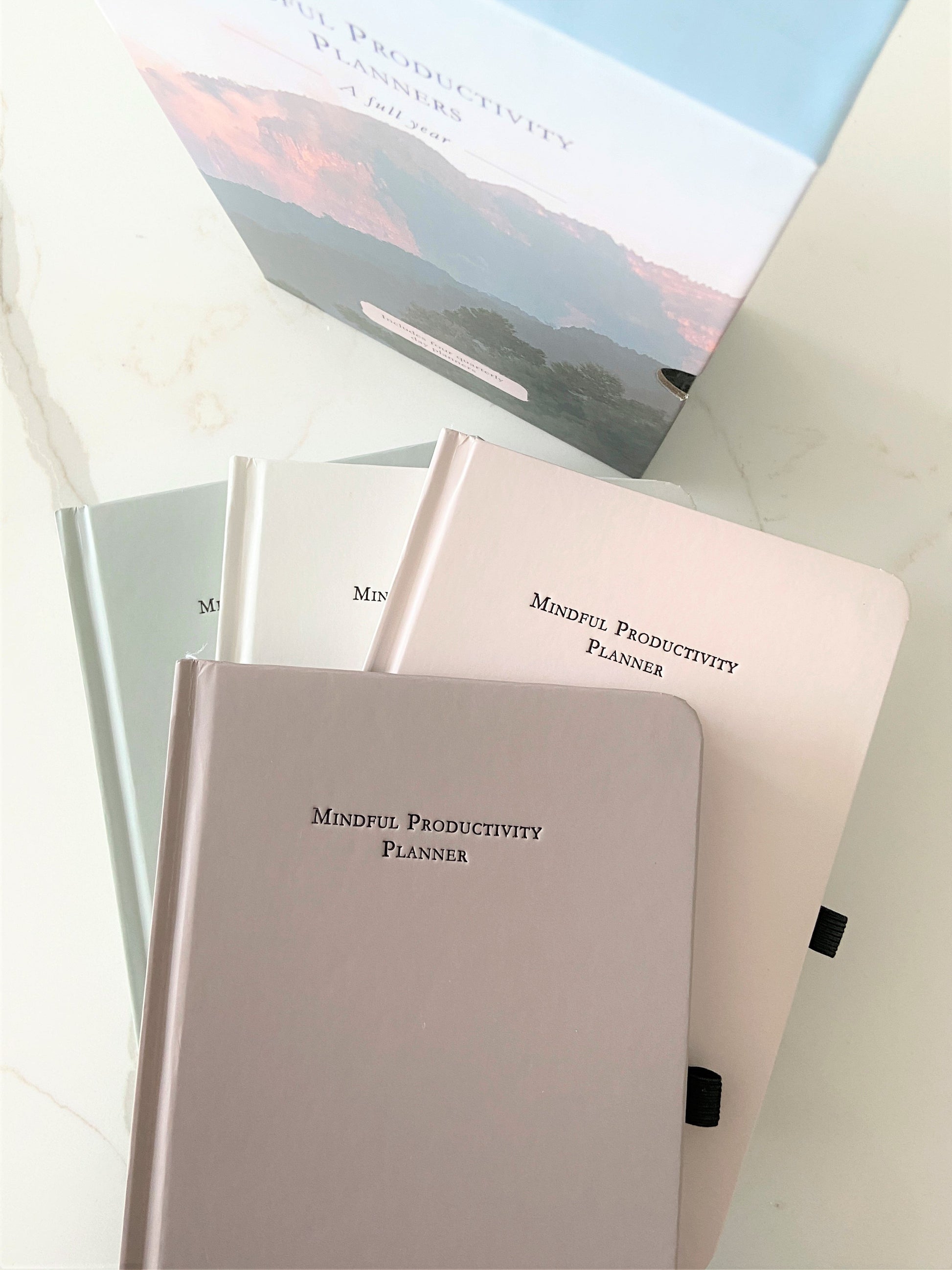 Set of Mindful Productivity Planners - Boxed Set for one year