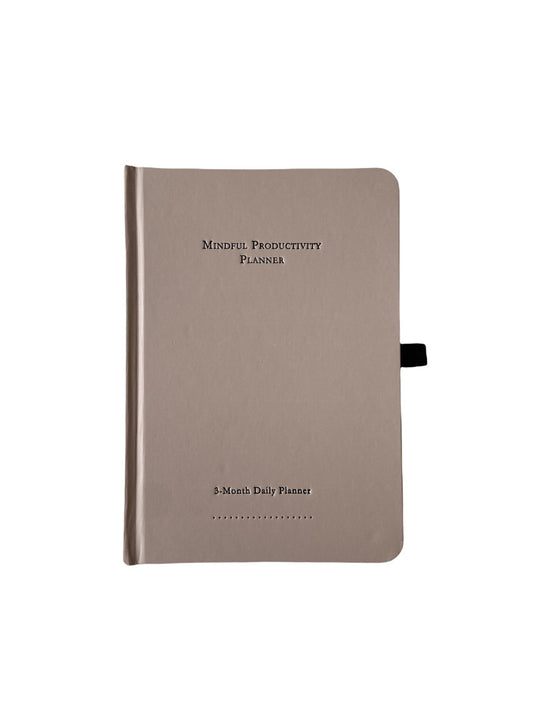 Mindful Productivity Planner in brownish stone