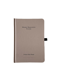 Mindful Productivity Planner in brownish stone