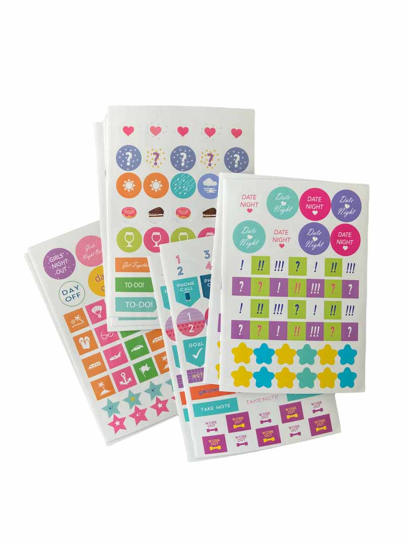 Stickers for planner, girls night out and other scheduling reminders, sheet stickers