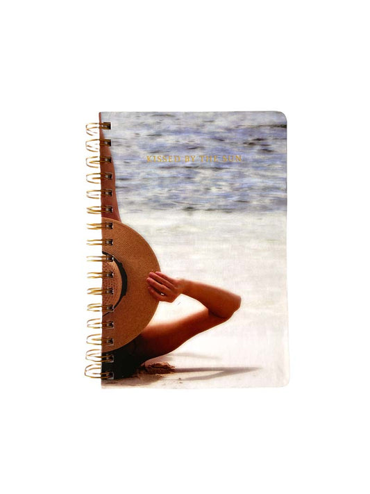 Small spiral hard cover notebook - Beach Blue collection
