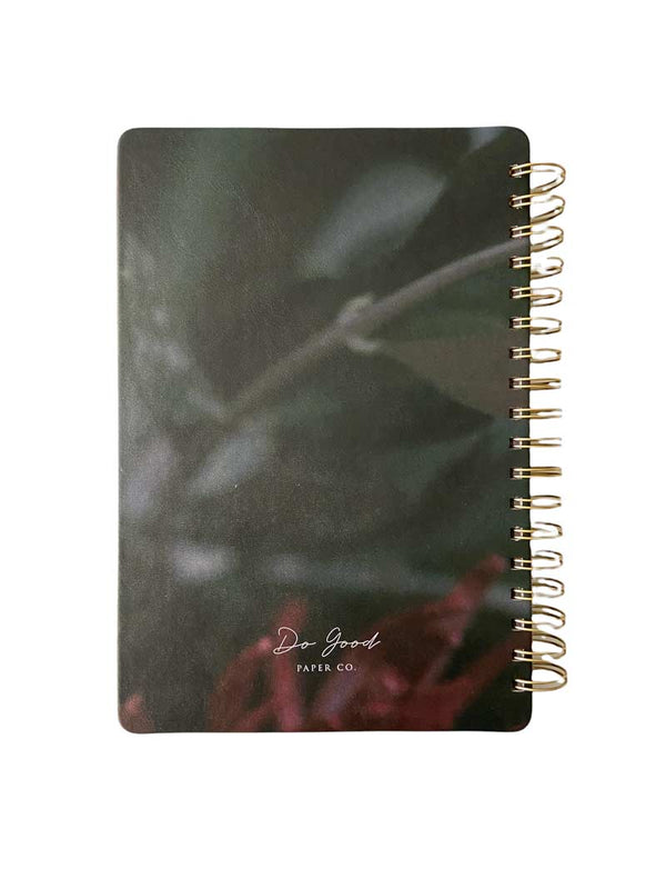 Medium Spiral Notebook from Full Bloom Collection, back