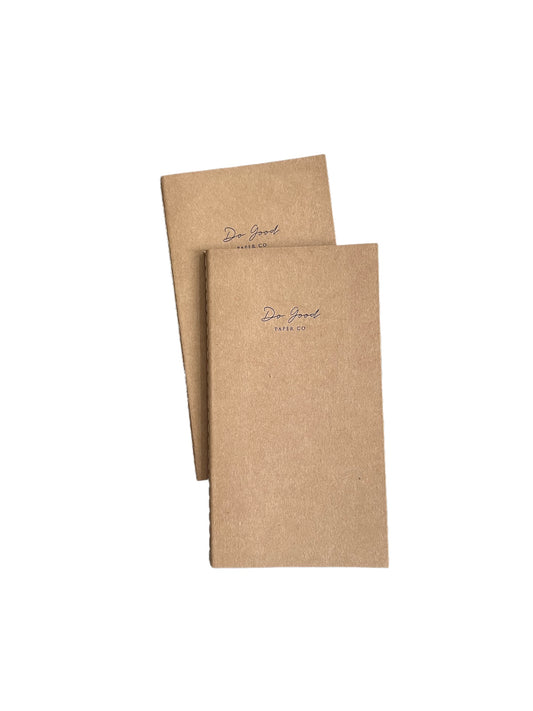 Pack of 2 field notebooks with kraft paper cover